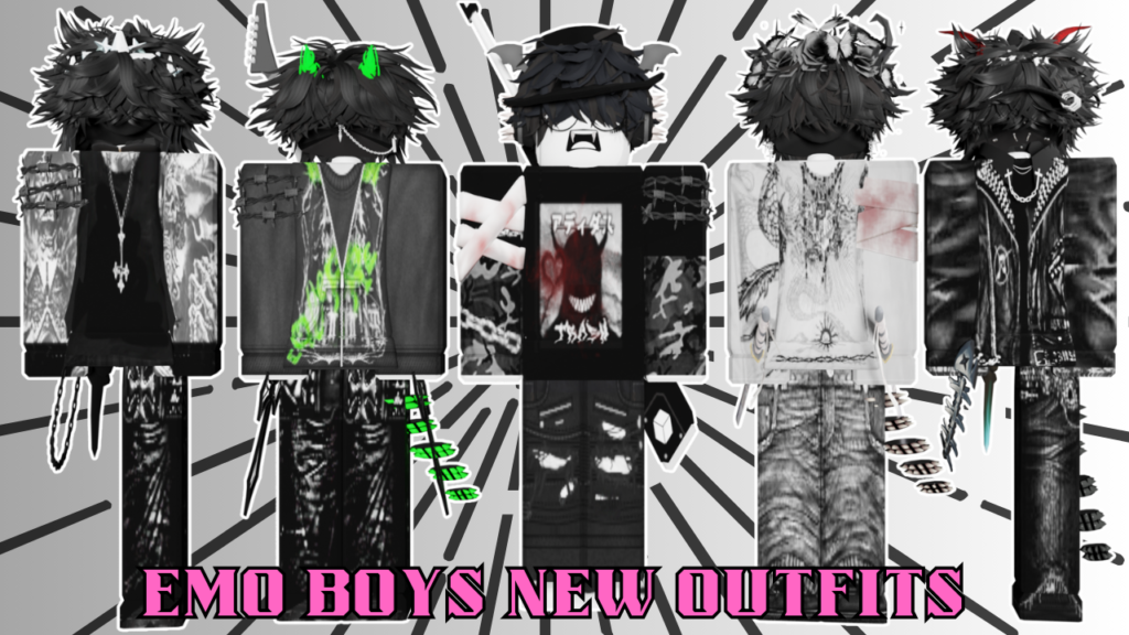 Emo Boys Outfits Codes 202