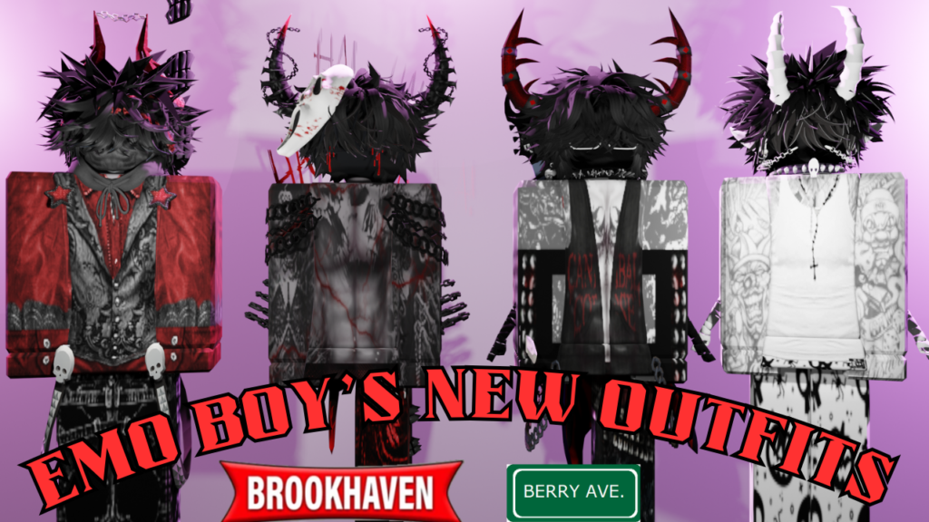 Boys Emo Outfit Codes for Brookhaven 2023 Part 1