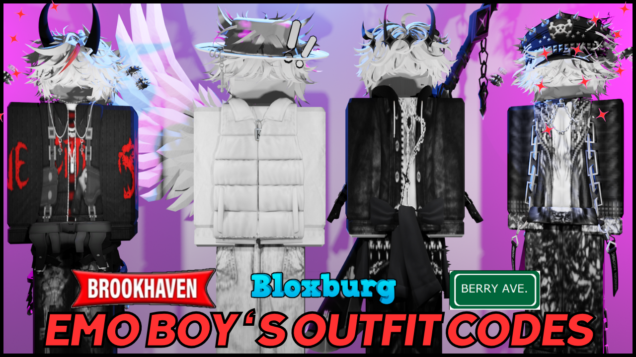 Roblox Emo Outfit Codes for Brookhaven 2024